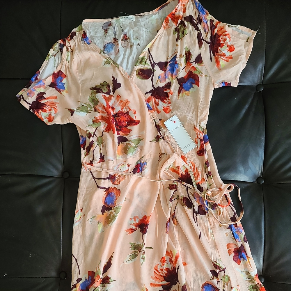 NWT Red Dress Boutique Lunik high low wrap maxi